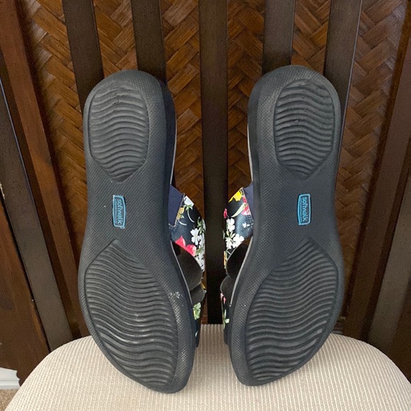 SOFTWALK  - Floral Sandal Black 12W - Picture 6 of 8